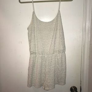 Lace White Romper